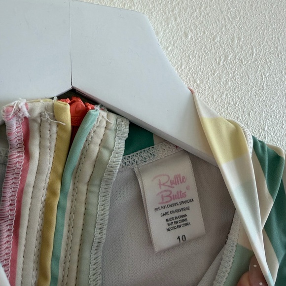 Striped Ruffle Butts Swimsuit - Picture 6 of 6